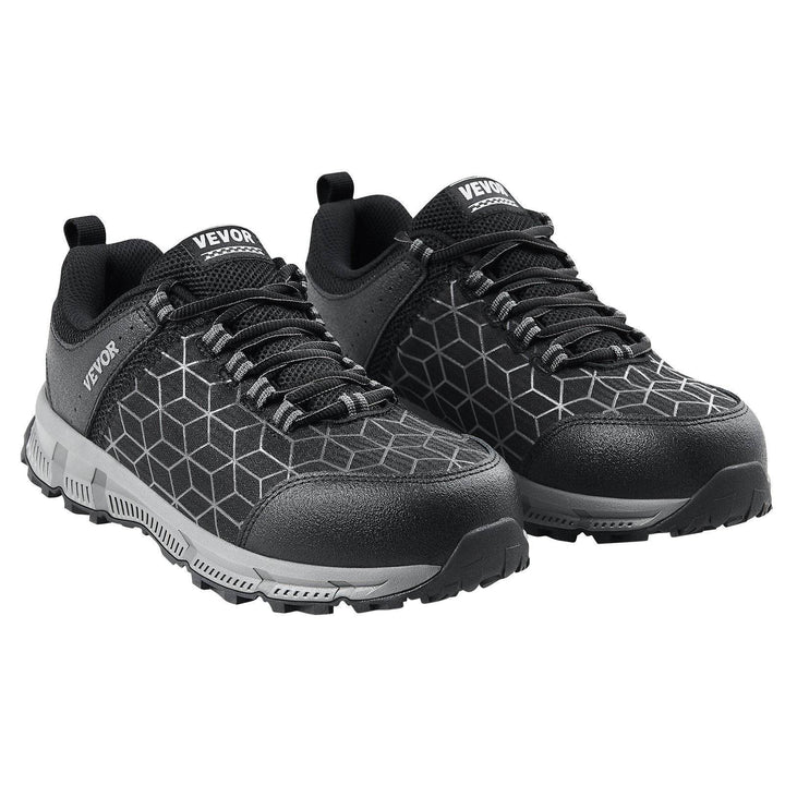 Steel Toe Shoes For Men US Size 11 Wide Athletic Work Shoe Sneakers Black - ZEYTONCART