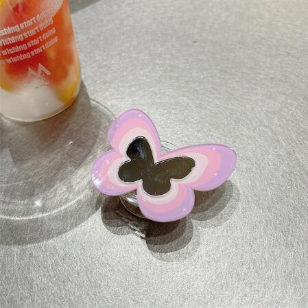 Color Butterfly Stand Silicone Phone Case - ZEYTONCART