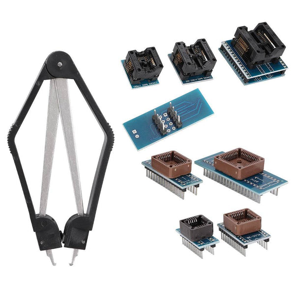 9 Piece Programmer Adapters Sockets Kit for TL866CS TL866A EZP2010 IC Extractor - ZEYTONCART