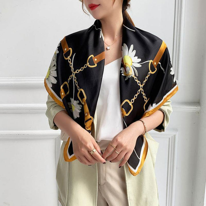 Fashion Silk Scarves Female Printing Hijab - ZEYTONCART