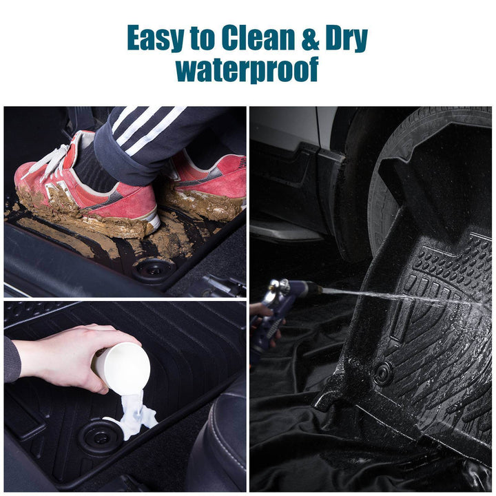 Car Floor Mats For 2012-2016 Impreza Black All-Weather TPE Rubber - ZEYTONCART