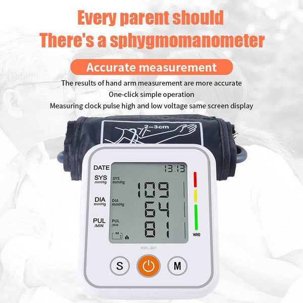 Upper Arm Home Electronic Blood Pressure Monitor - ZEYTONCART