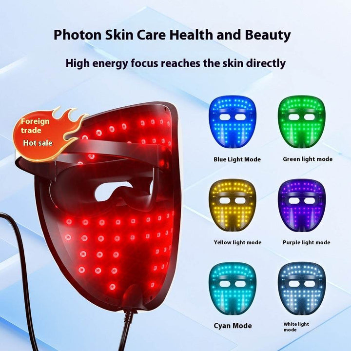 Rechargeable Mask Face LED Color Light Domestic Beauty Apparatus - ZEYTONCART