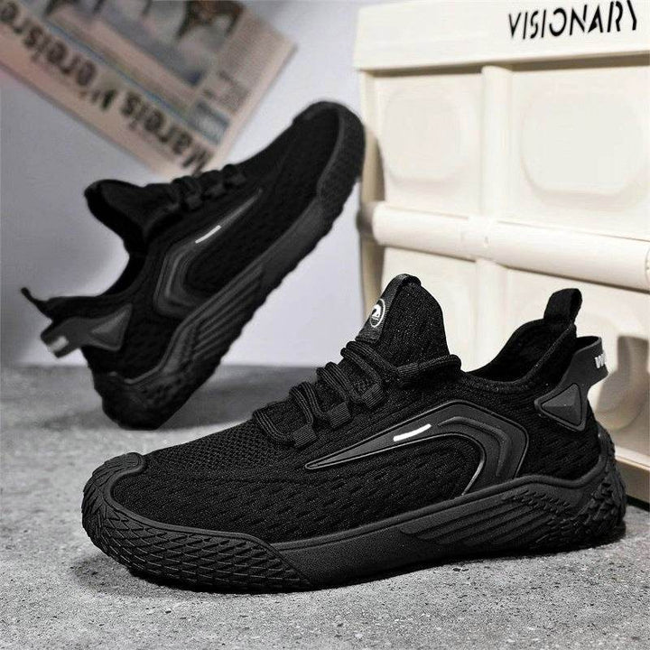 Breathable Flying Mesh Sports Shoes Casual Lightweight Lace-up Sneakers For Men - ZEYTONCART