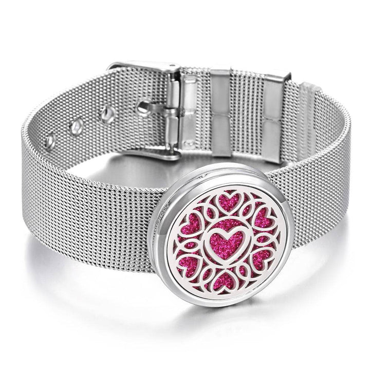 Stainless Steel Aromatherapy Bracelet Perfume Diffuser - ZEYTONCART