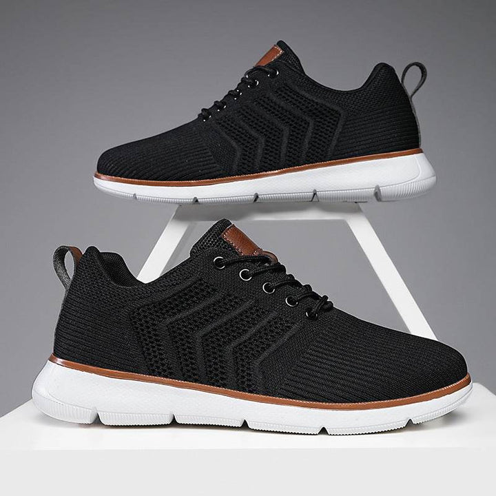 Fashion Lace-up Mesh Sneakers Casual  Flying Woven Walking Sports Shoes For Men - ZEYTONCART