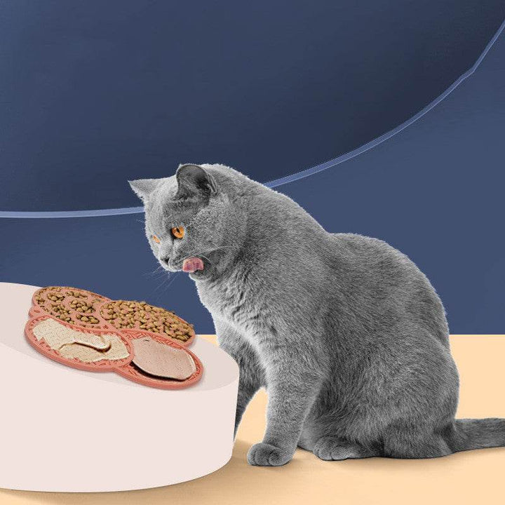 Cat Anti-choke Pet Slow Food Mat Dog Slow Food Feeding Mat Slow Feeding Coasters Suction Cup Silica Gel Pad - ZEYTONCART