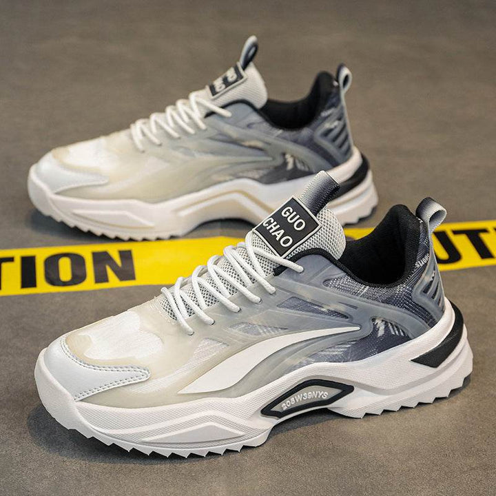 Lace-up Dad Shoes Fashion Thick-soled Sports Shoes Casual Breathable Sneakers For Men - ZEYTONCART