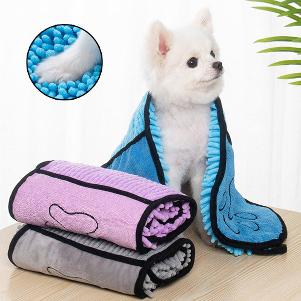 Dogs Cats Towels Super Absorbent Dog Bathrobe Microfiber Bath Towels Quick-Drying Cat Bath Towel For Pets Towel Dog Towels Pet Products - ZEYTONCART