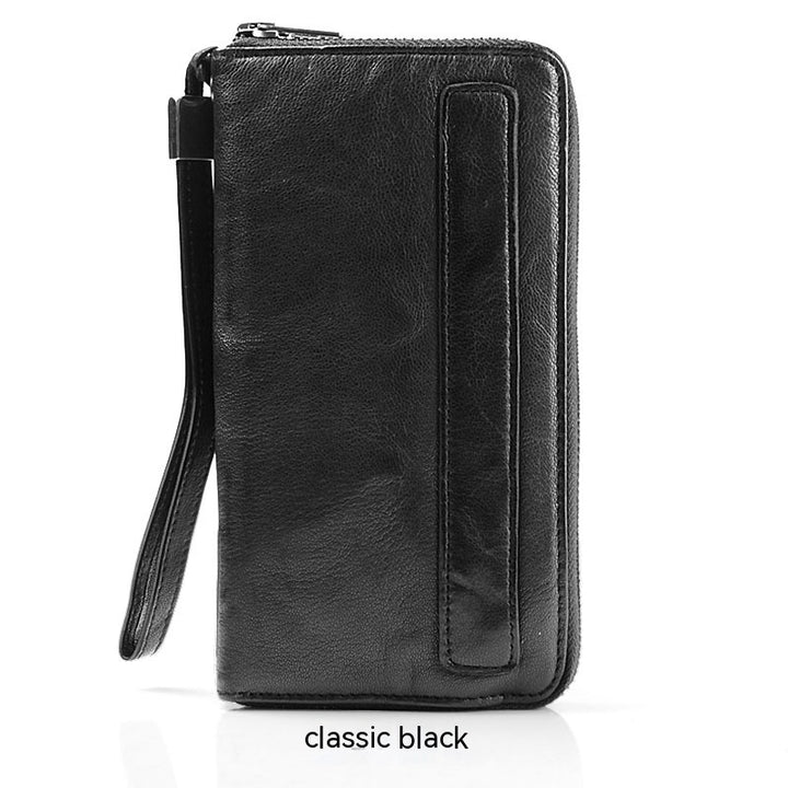 Men's Handmade Sheepskin Retro Long Wallet - ZEYTONCART