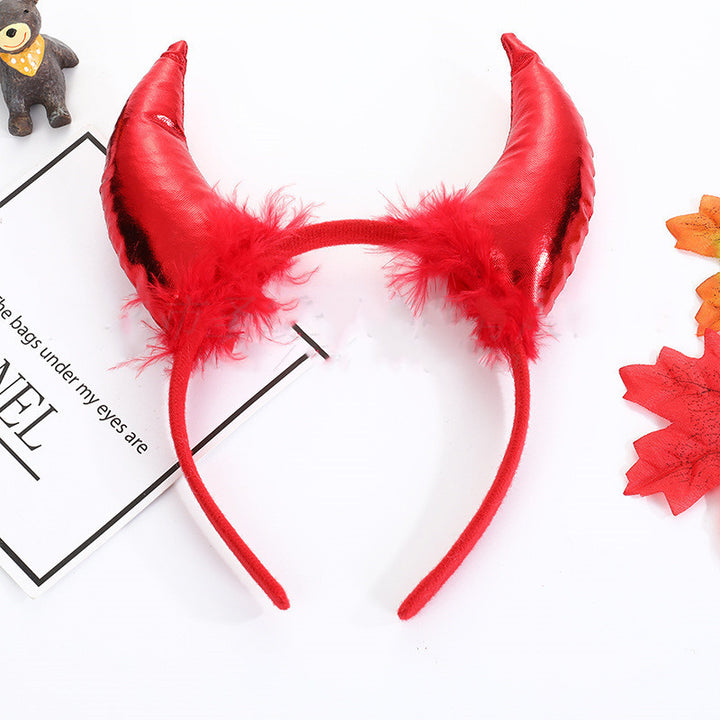 Halloween Decoration Props Demon Horn Headband Atmosphere Performance - ZEYTONCART