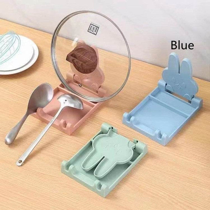 Kitchen Shelves Folding Pot Lid Rack Spatula Rack Integrated Shelves - ZEYTONCART