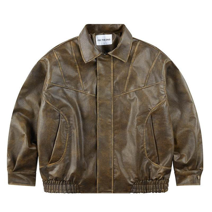 Retro Leather Clothing For Men And Women Loose - ZEYTONCART