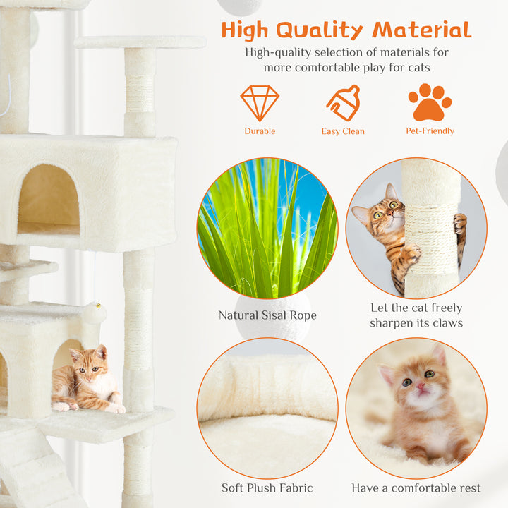 Multi Functional Cat Treehouse Cat Climbing Frame - ZEYTONCART