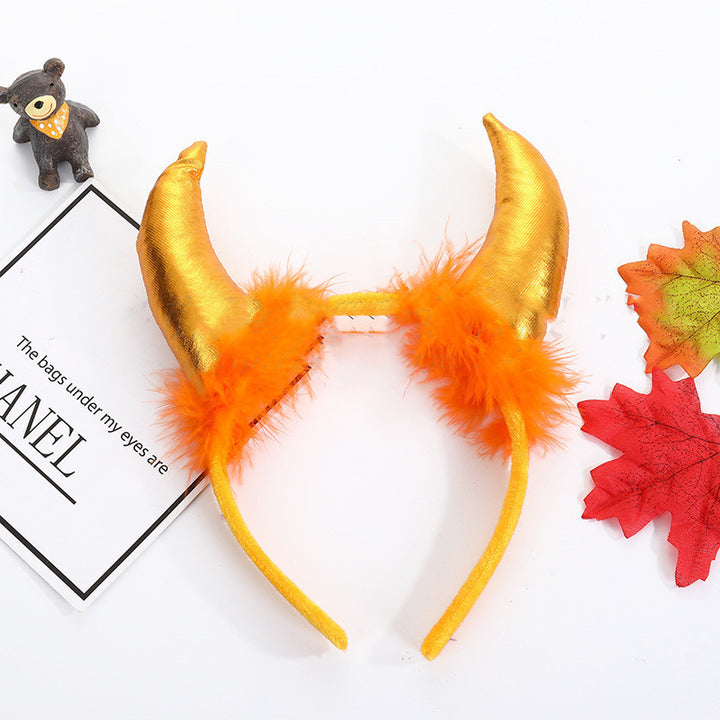 Halloween Decoration Props Demon Horn Headband Atmosphere Performance - ZEYTONCART