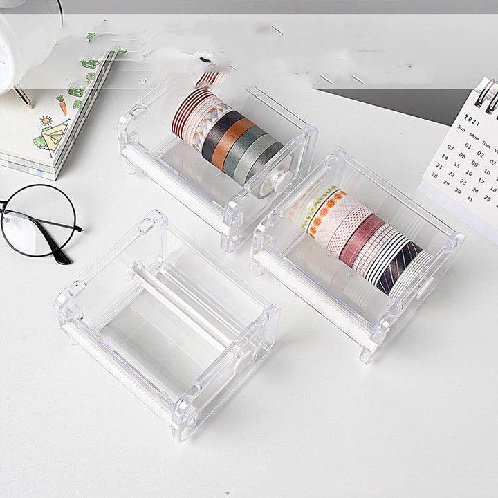 Zeyton mini office tape dispenser box - Clear Organizer - ZEYTONCART