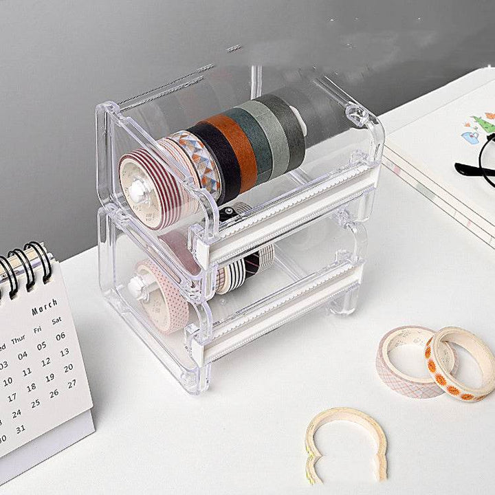 Zeyton mini office tape dispenser box - Clear Organizer - ZEYTONCART