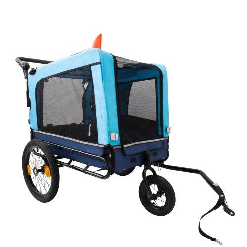 Outdoor Heavy Duty Foldable Utility Pet Stroller Dog Carriers Bicycle Trailer - ZEYTONCART