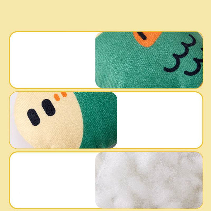 Plush Chew Toys For Inside Dog Plush Squeaky Toys Puffhead Fish Chew Toys Sound Interactive Teeth Toy Wear-Resistant Dog Toys - ZEYTONCART