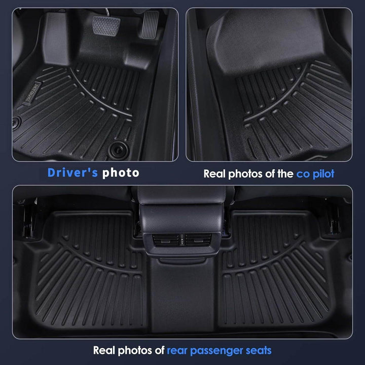 Floor Mats & Cargo Liners Compatible For Toyota Camry 2025 -Include Hybrid- All Weather 2 Row Floor Liners And Trunk Mat Mats Accessories-Black. - ZEYTONCART