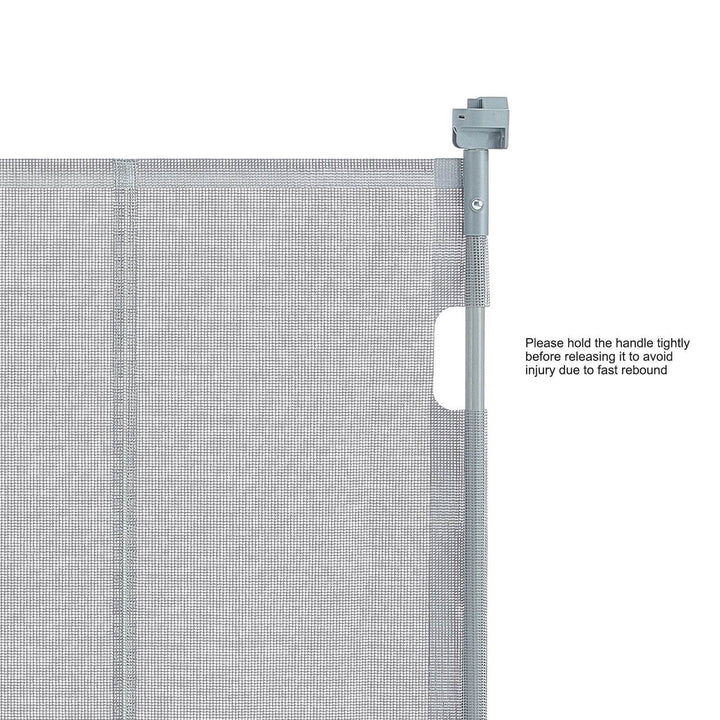 VEVOR Retractable Baby Gate,  Tall Mesh Baby Gate, Extends Up To 60 Wide Retractable Gate For Kids Or Pets, Retractable Dog Gates For Indoor Stairs, Doorways, Hallways, Playrooms, Gray - ZEYTONCART