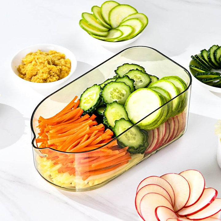 Multifunction Transparent Vegetable Cutter Steel Blade Potato Slicer Fruit Shred Dicing Blades Carrot Cheese Grater Chopper Kitchen Gadgets - ZEYTONCART