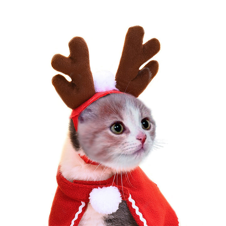 Cute Dog Cat Costume Christmas Cloak Halloween Disguise Cat - ZEYTONCART