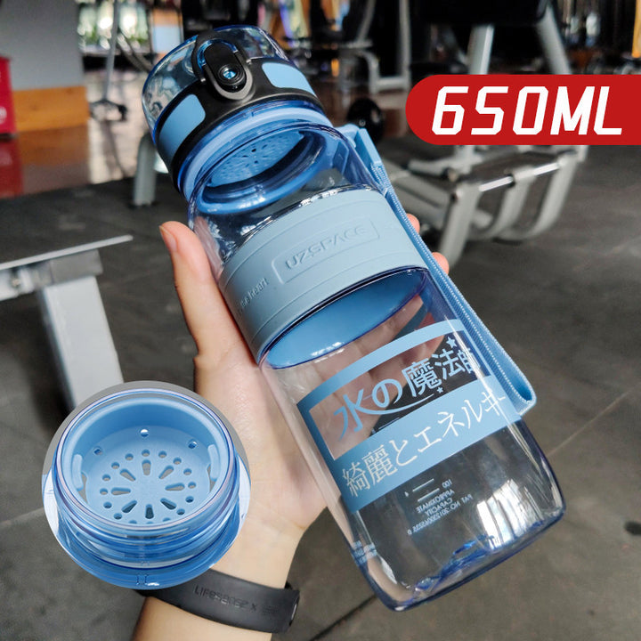 Large Capacity Sports Water Cup Portable Fitness Plastic Large Water Bottle - ZEYTONCART