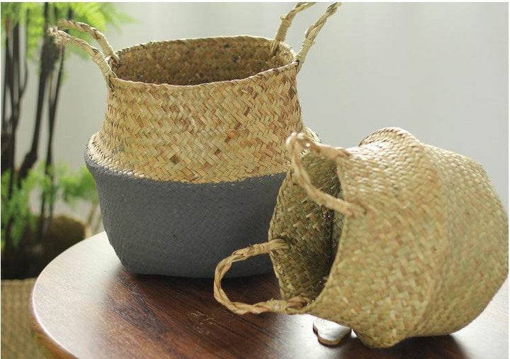 Wicker Foldable Planter Basket - ZEYTONCART