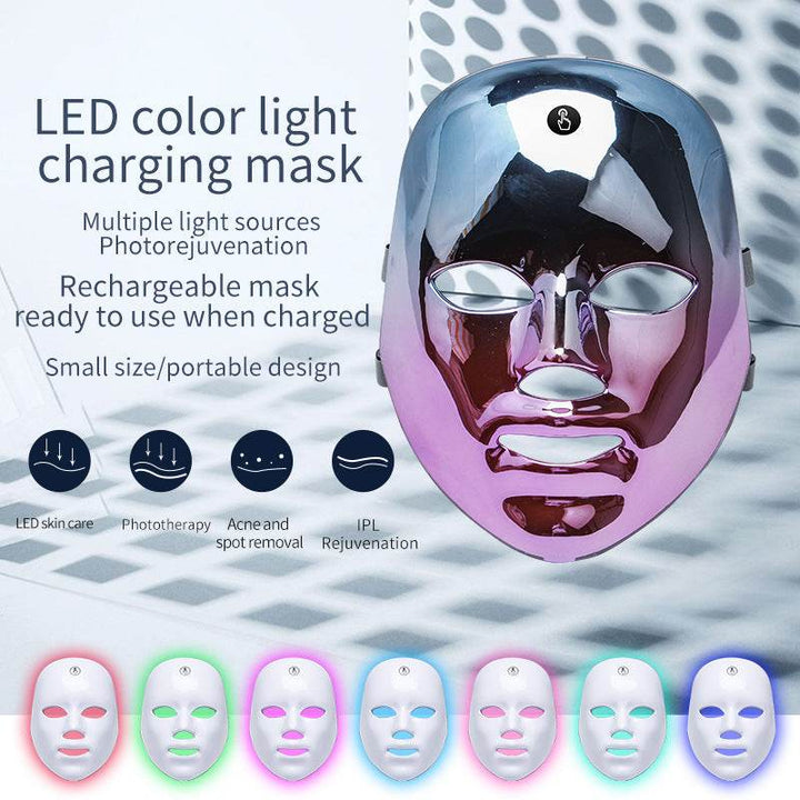 LED Rechargeable Face Mask Acne And Freckles Led Color Light Mask - ZEYTONCART