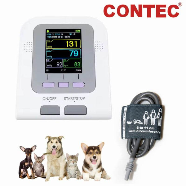 Veterinary Digital Blood Pressure Monitor CONTEC08A Vet NIBP Cuff Electronic Sphygmomanometer - ZEYTONCART