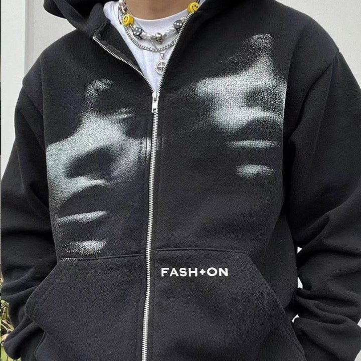 Men Women Y2K Clothing Zip Hoodie Fashion - ZEYTONCART