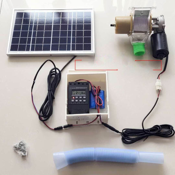 Automatic Chicken Feeding Device Duck Feeding Machine Timer Solar Energy - ZEYTONCART