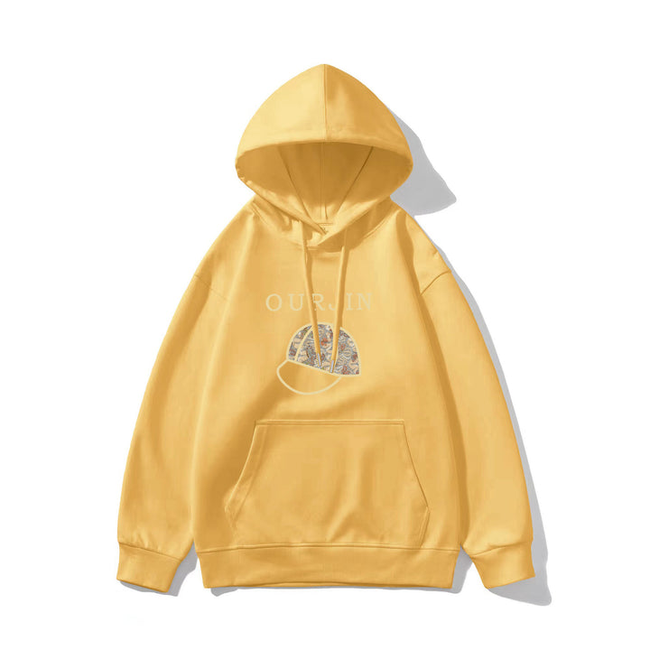 Winter Hooded Hoodie Women's Casual Printed Top - ZEYTONCART