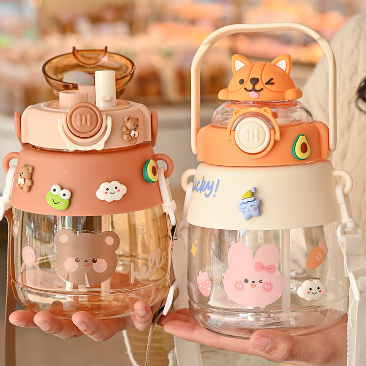 Cute Cartoon Straw Children's Water Cup - ZEYTONCART