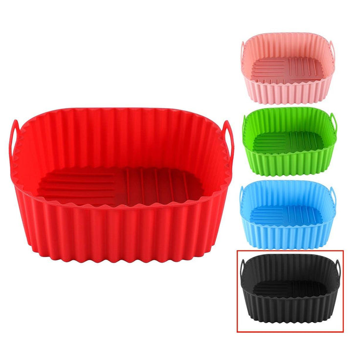 Multicolor Edible Silicon Square Air Fryer Tray Suitable For Air Fryer - ZEYTONCART