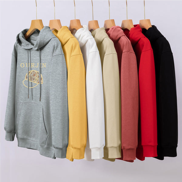 Winter Hooded Hoodie Women's Casual Printed Top - ZEYTONCART