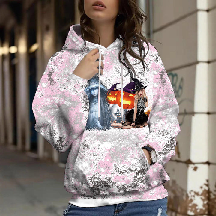 Autumn And Winter Halloween Digital Printed Hoodie - ZEYTONCART