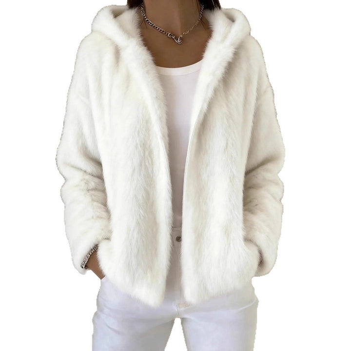 Fall Winter Hooded Solid Color Fashion Casual Zip Coat - ZEYTONCART