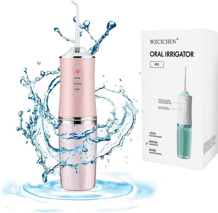 Oral Irrigator 3 Modes USB Rechargeable Water Flosser Portable - ZEYTONCART