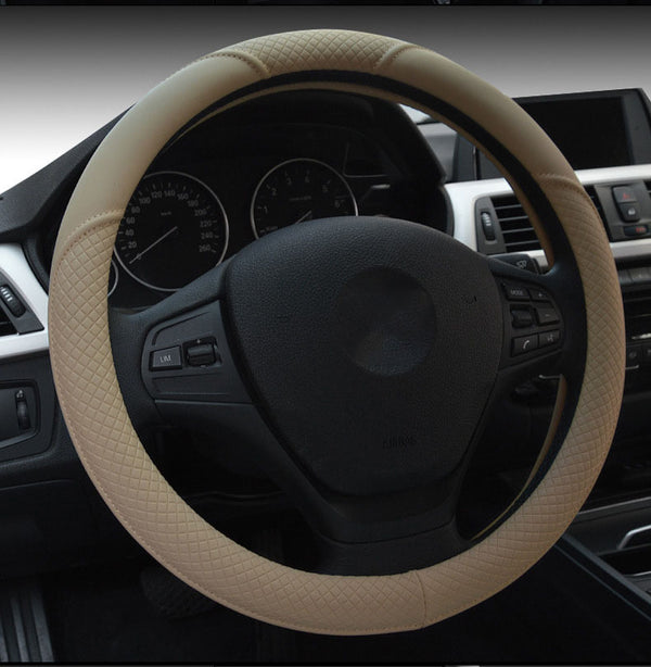 New Four Seasons Four Seasons Universal Ice Silk Non-Slip Car Steering Wheel Cover Braid Interior Car Accessories - ZEYTONCART