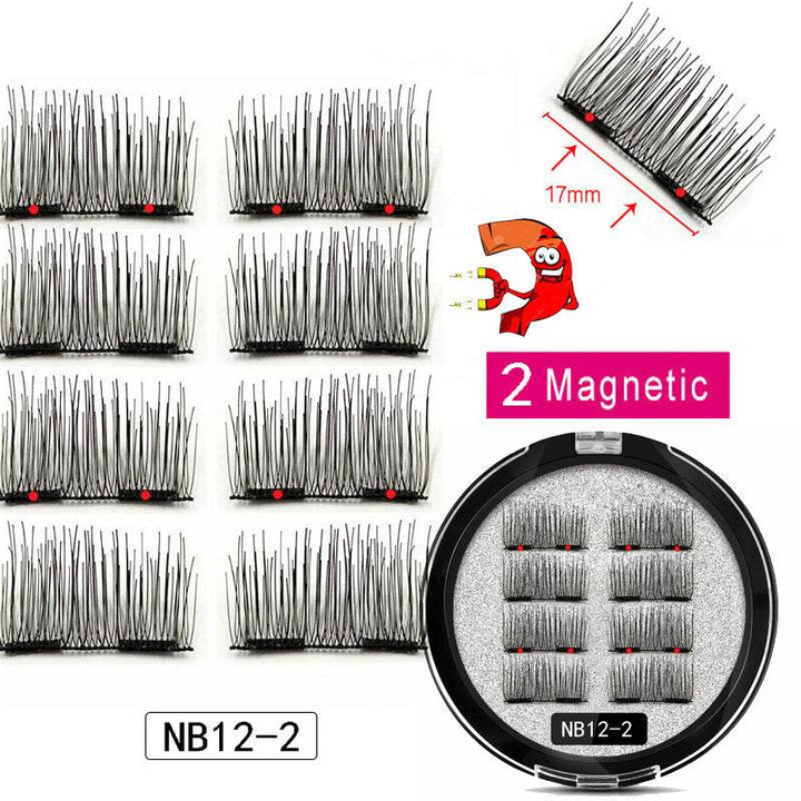 Man-made Fiber Segmented Magnetic  Eyelashes - ZEYTONCART