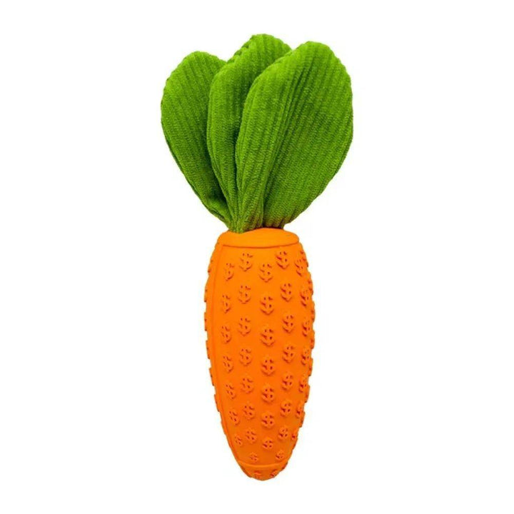 Carrot Dog Chew Toys Durable Rubber Squeaky Toy Shaped Dog Toys For Dogs Boredom Chewers Toothbrush Toy Supplies - ZEYTONCART