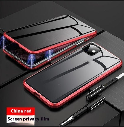Anti-peep Magnetic Protective Shell Magnetic Privacy Glass Phone Case - ZEYTONCART