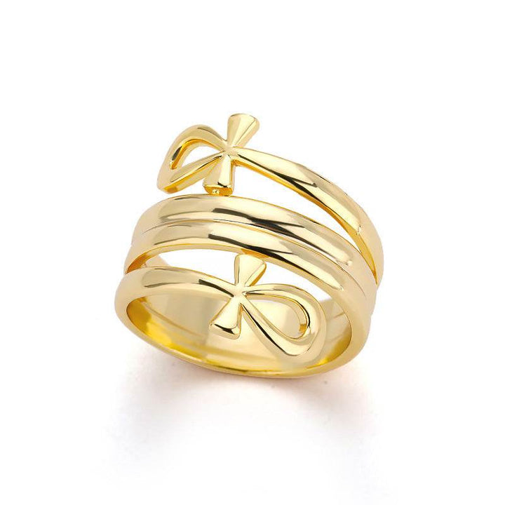 Indian Double Layered Rings Couple Rings - ZEYTONCART