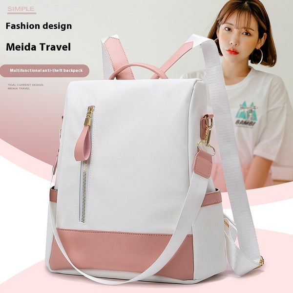 Anti-theft Backpack Soft Texture Large Capacity Women's Backpack Out Travel Bag Tide - ZEYTONCART