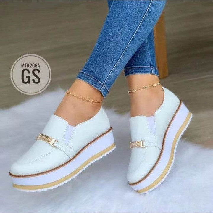 Slip On Flat Sneakers For Women Platform Shoes - ZEYTONCART