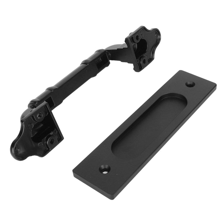 Sliding Barn Door Handle Double Sided Black Barn Door Pull Handle for Gates Garages - ZEYTONCART