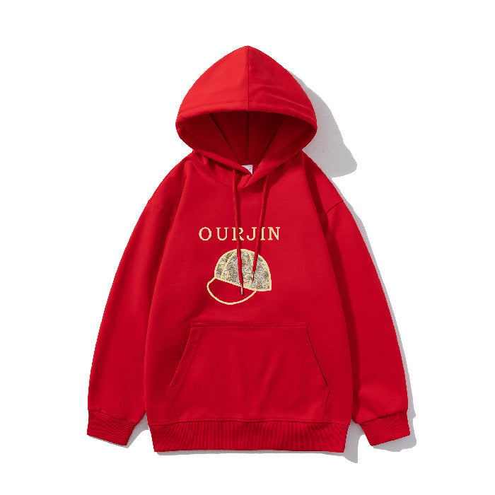 Winter Hooded Hoodie Women's Casual Printed Top - ZEYTONCART