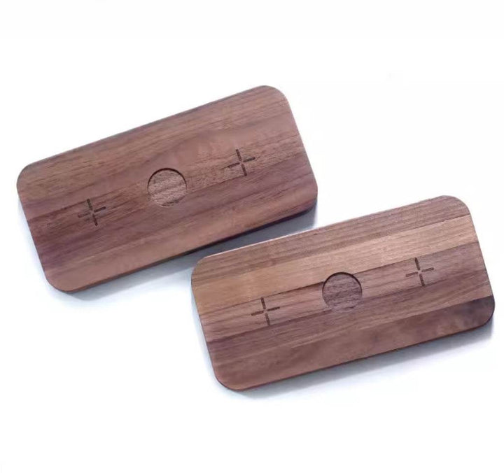 Black Walnut Genuine Goods Three-in-one Watch Headset Wireless Charger - ZEYTONCART